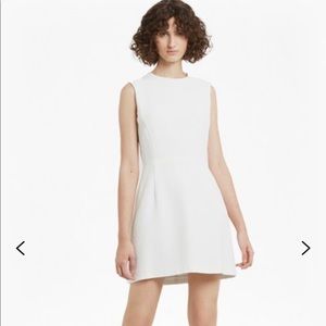 French Connection Whisper High Neck Dress - White